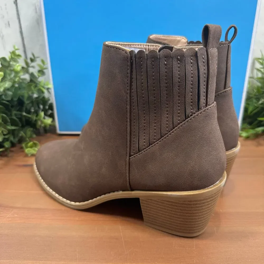 Draper James Women's Elle Chelsea Brown Boots Size 11 - Picture 6 of 7